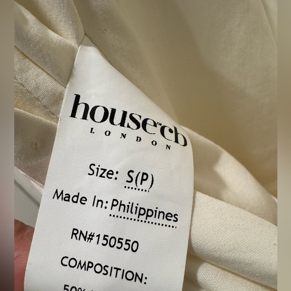 HOUSE OF CB 'Florianne' Ivory Bow Mini Dress New w/Tags - Picture 12 of 14